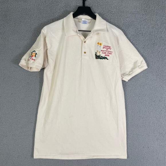Disney EPCOT Holidays Around the World Cast Choir Polo Shirt 2004‎ Medium